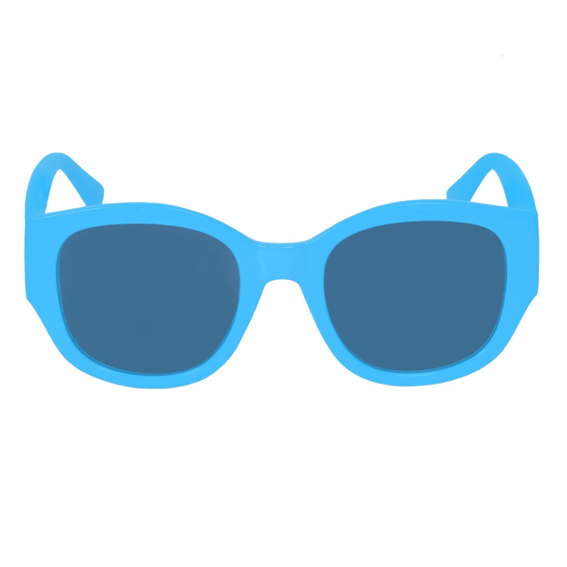 ARVUE Kiss and Tell azure blue sunglasses, high-set lifting frame
