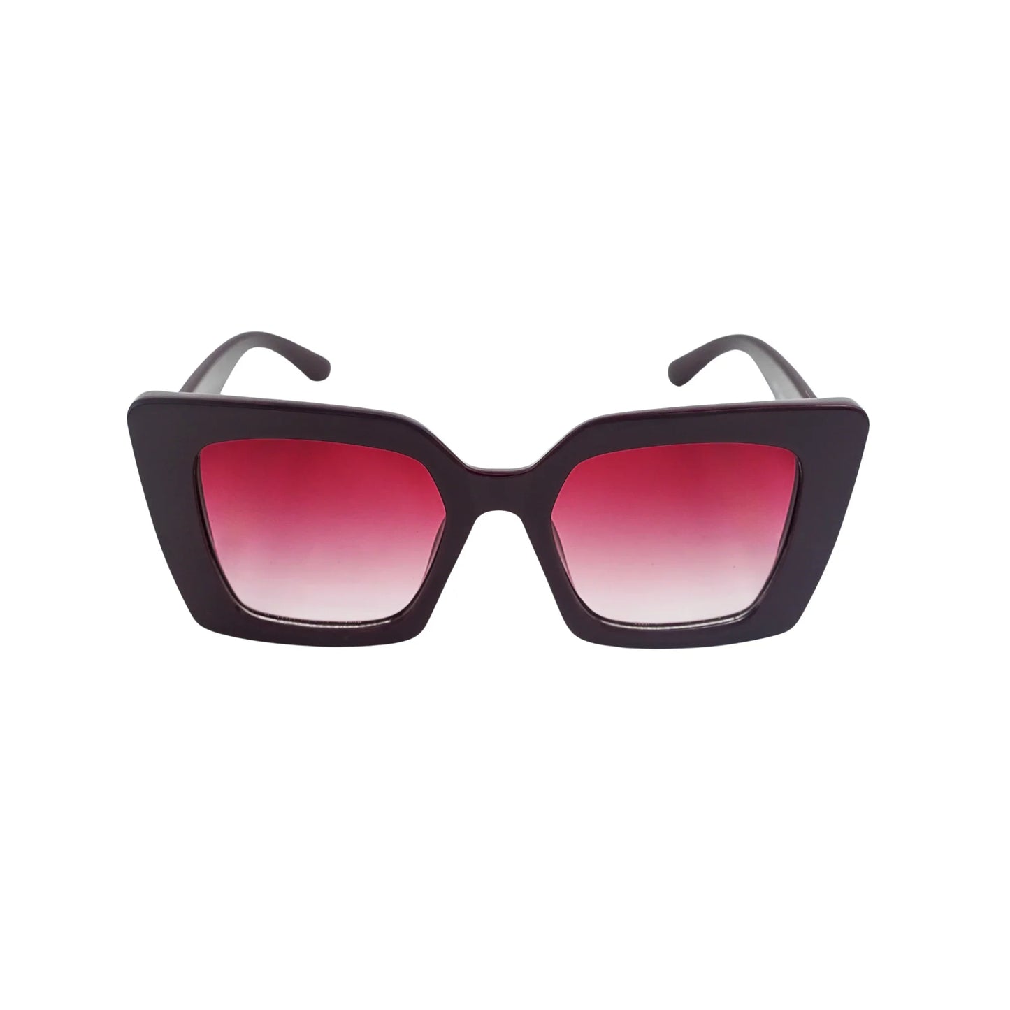 ARVUE women's plum rose-gradient sunglasses, face-sculpting frame