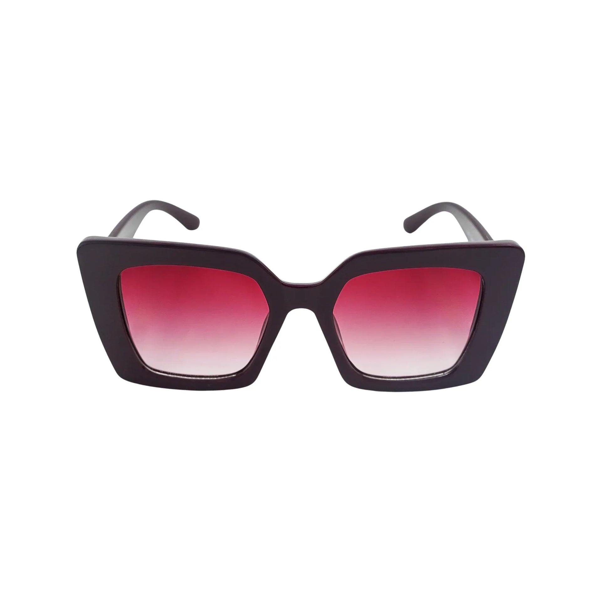 ARVUE women's plum rose-gradient sunglasses, face-sculpting frame