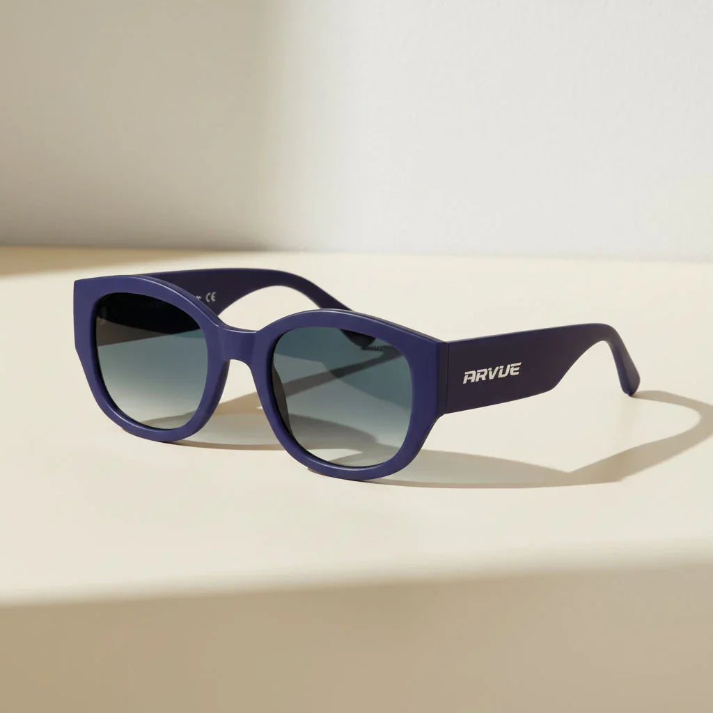 ARVUE Dear Diary crown blue sunglasses, high-set lifting frame
