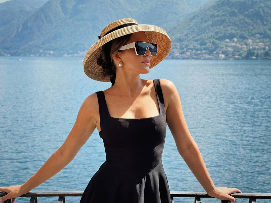 Women's vapour blue high-set sunglasses, ARVUE UAE