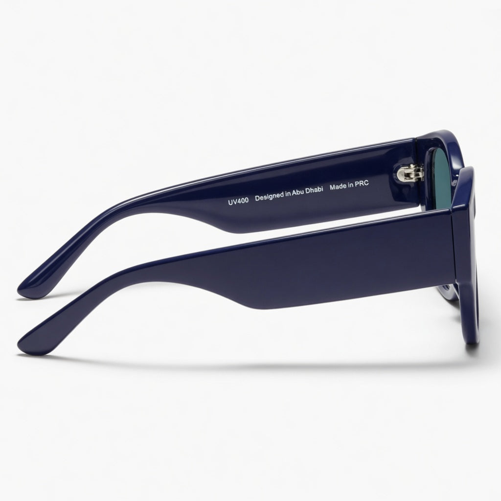 Crown blue women's sunglasses with luxury pouch, ARVUE