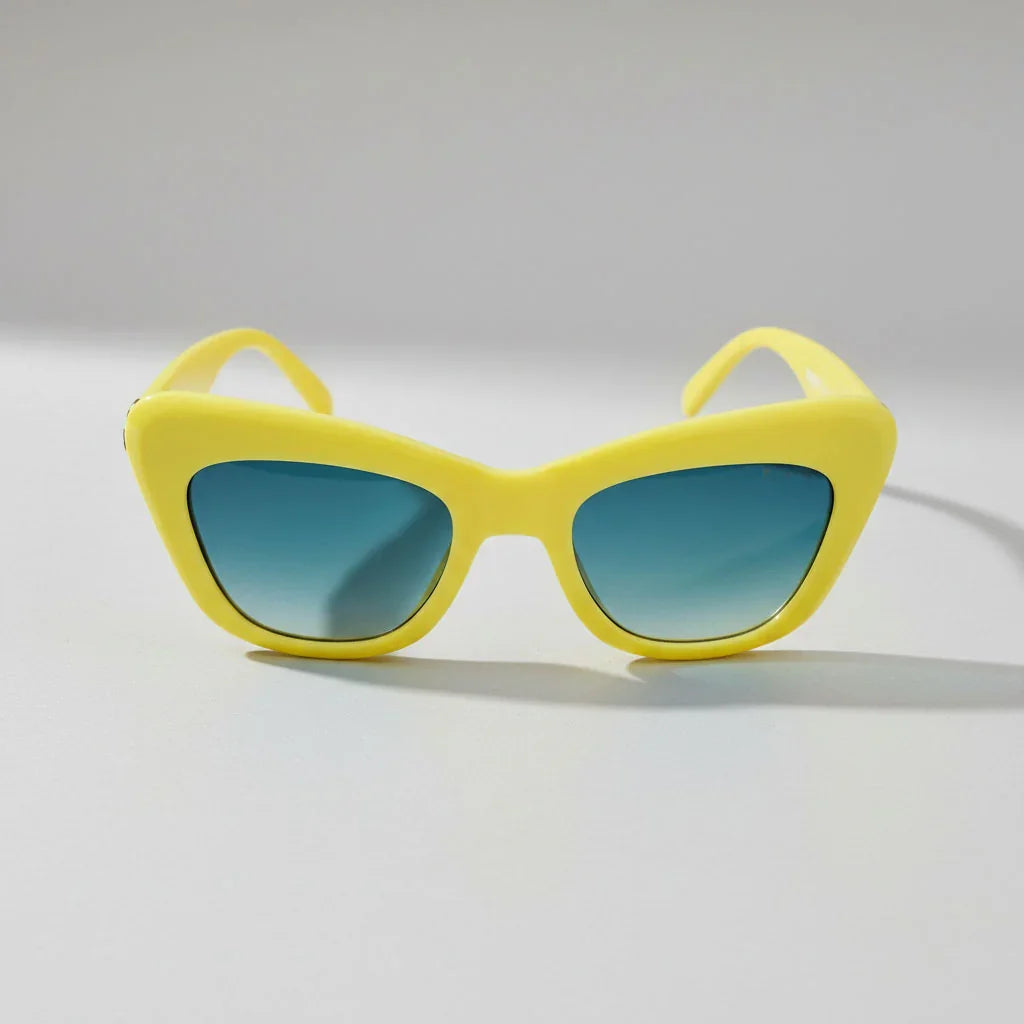 ARVUE Summer of 69 lemongrass yellow sunglasses for women, UV400