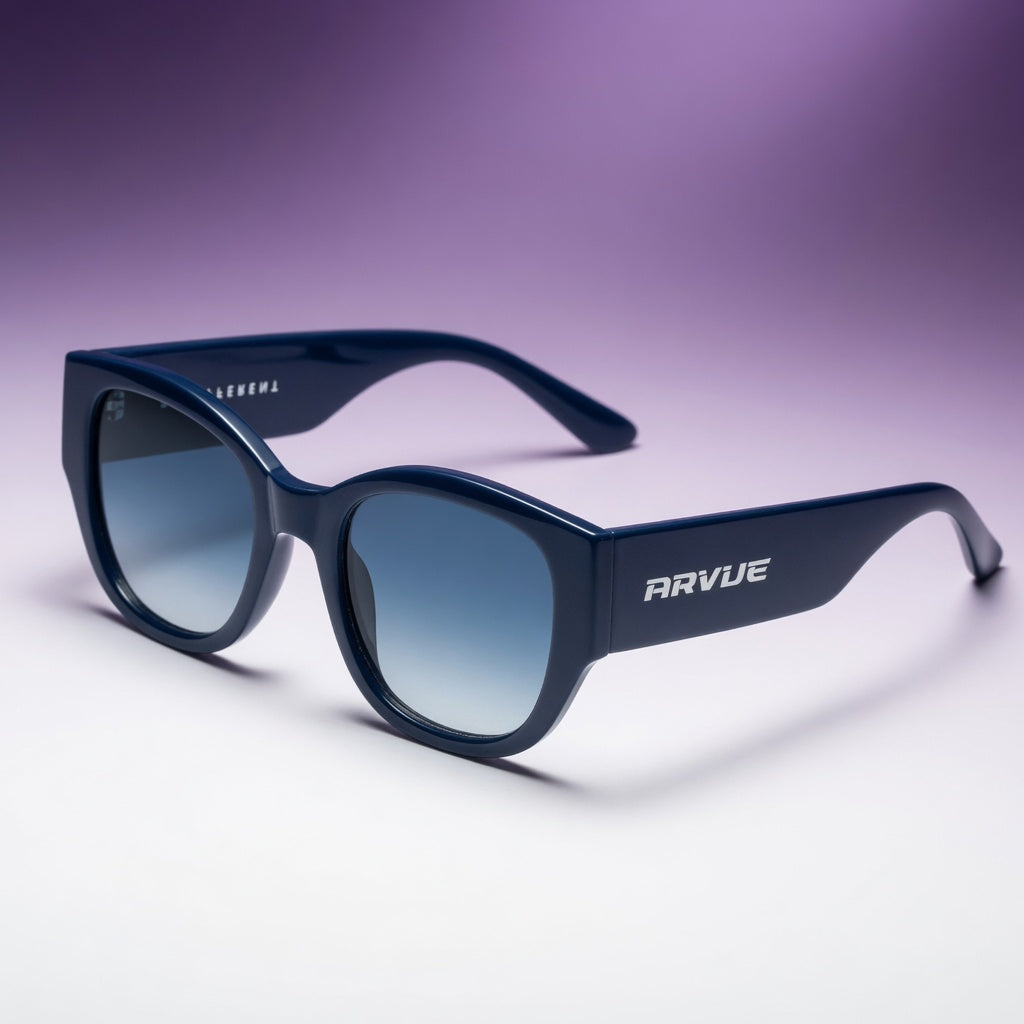 ARVUE Dear Diary crown blue sunglasses for women, UV400