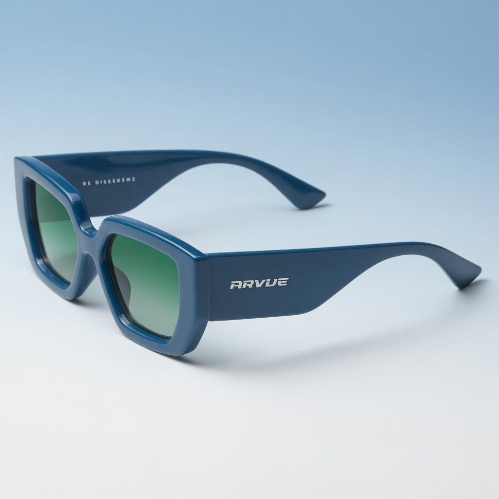 Lyons blue high-set sunglasses by ARVUE, designed in Abu Dhabi