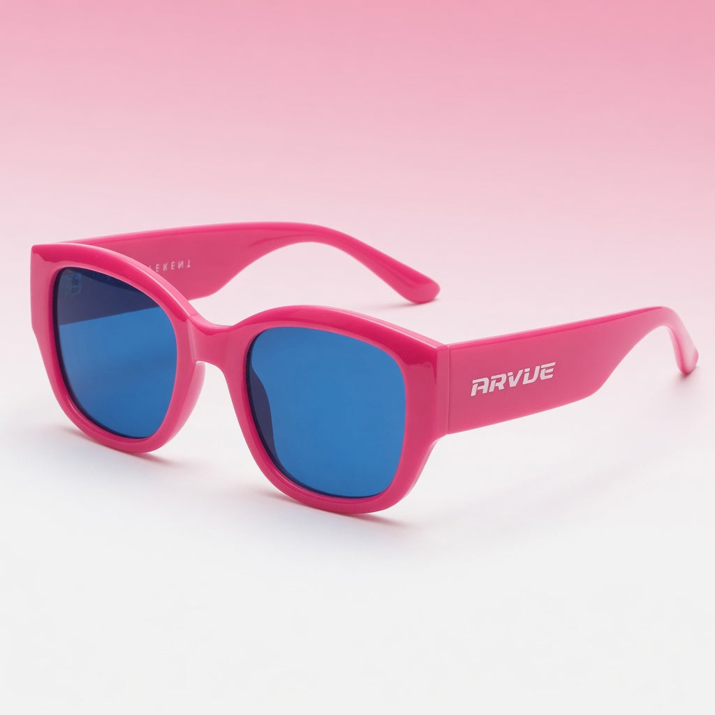 Women's fuchsia pink face-sculpting sunglasses, ARVUE UAE