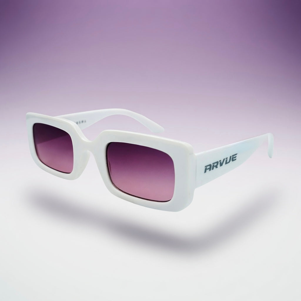 Women's white face-sculpting sunglasses, ARVUE UAE